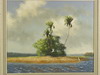 Appraisal: OOC - Tropical Island with Birds signed lr 'Sheiben Bender'