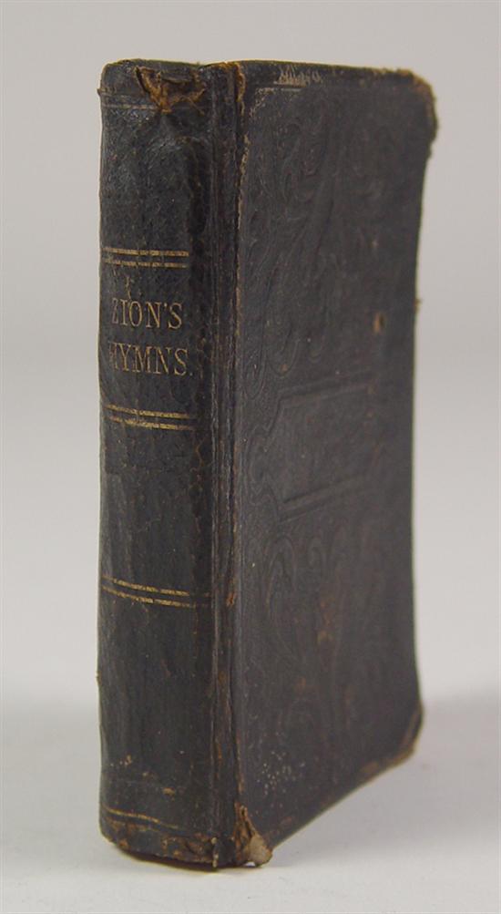 Appraisal: Book - Zion's Hymns Circa NC Baptist hymn book Loose