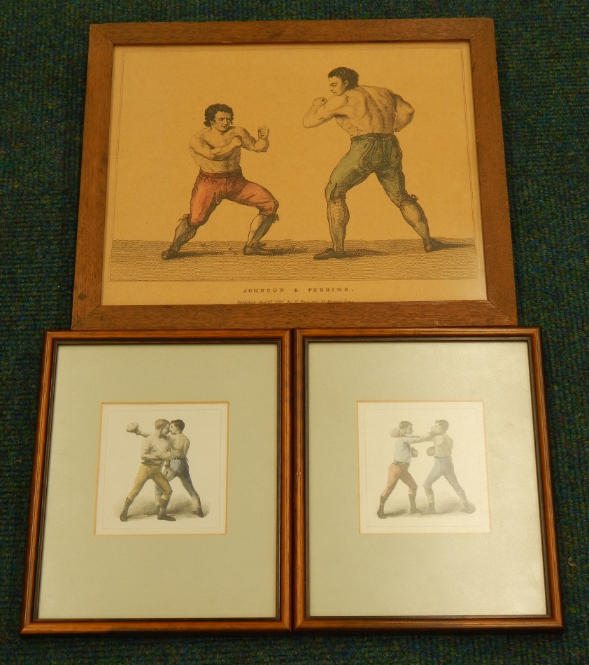 Appraisal: After Smeeton Johnson Perrins boxing book plate engraved print in