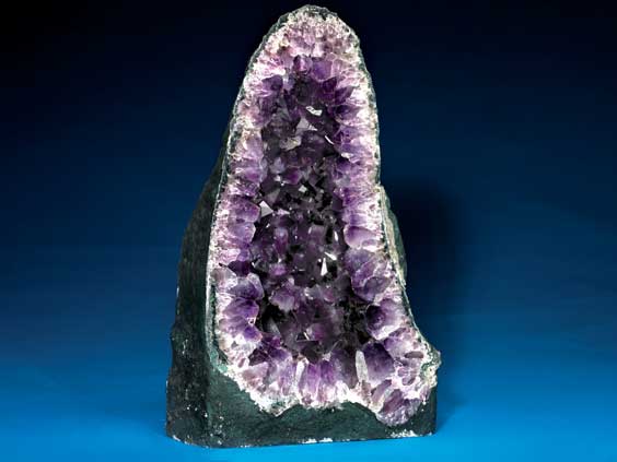 Appraisal: AMETHYST GEODE Brazil This handsome amethyst geode displays large crystals