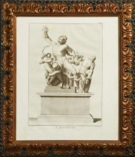 Appraisal: After Teodoro Matteini - Laoconte copper engraving of the classical