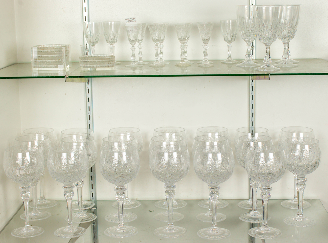 Appraisal: LOT OF TWENTY ROGASKA CUT AND ENGRAVED GLASS BALLOON WINE