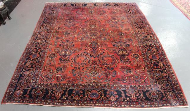 Appraisal: Roomsize Sarouk Carpet From a Bronxville NY estate Dimensions '