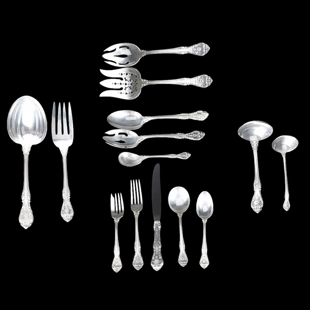 Appraisal: Gorham Sterling Flatware Eighty Three Piece Gorham King Edward Sterling