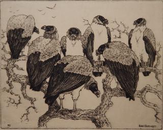 Appraisal: Benson B Moore etching Benson B Moore American - -