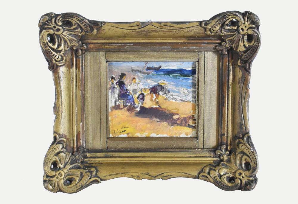 Appraisal: ATTR TO J SOROLLA Y BASTIDA SPAN - Figures on