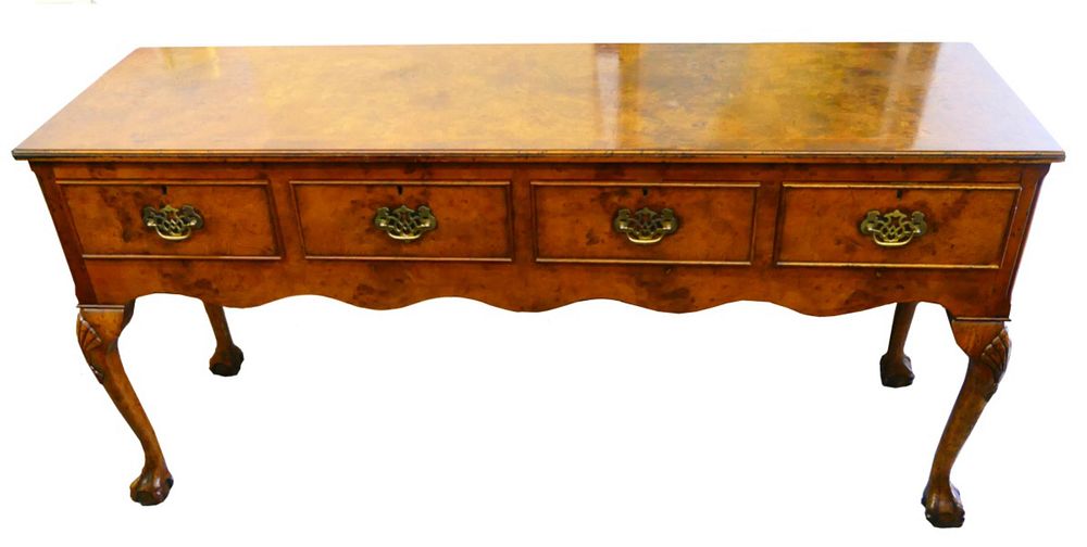 Appraisal: EXTRAORDINARY VINTAGE CONSOLE TABLE Mid century English George lll style