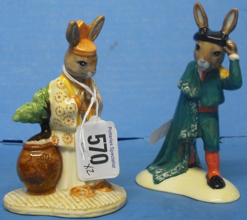 Appraisal: Royal Doulton Bunnykins Figures Matador DB and Samurai DB with