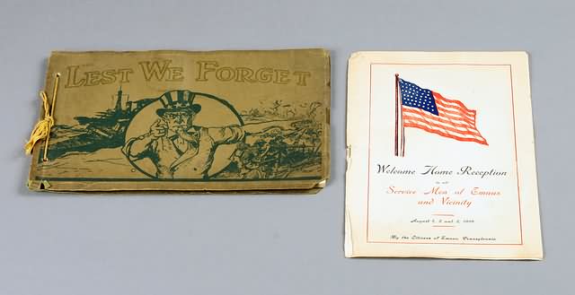 Appraisal: documents Booklet Lest We Forget by The Town of Emmaus