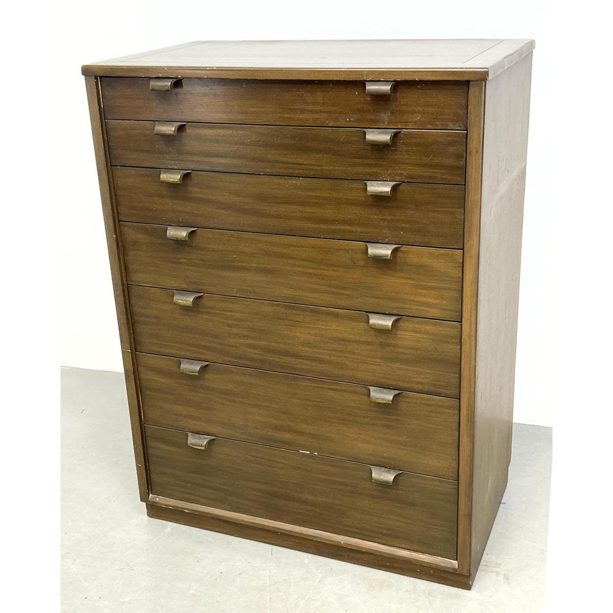 Appraisal: EDWARD WORMLEY for DREXEL Tall Chest Dresser Dimensions H inches