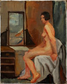 Appraisal: AMERICAN SCHOOL PORTRAIT OF A FEMALE NUDE AMERICAN SCHOOL TH