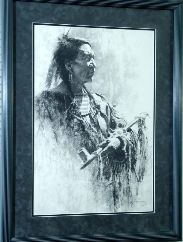 Appraisal: Howard Terpning American - Limited Edition print Profile of Wisdom