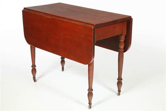 Appraisal: COUNTRY SHERATON DROP LEAF TABLE American st half- th century