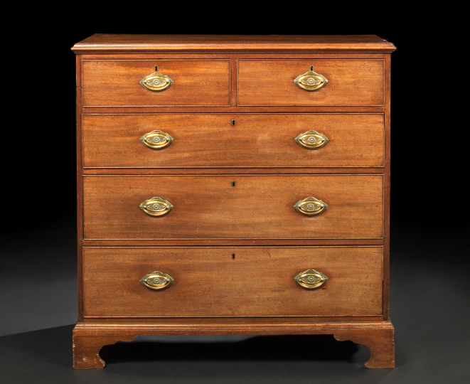 Appraisal: Victorian Mahogany Chest third quarter th century in the George