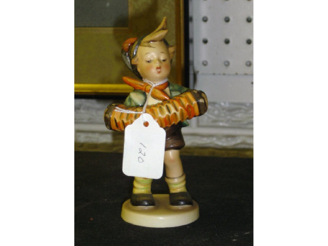 Appraisal: HUMMEL FIGURINE - ACCORDION BOY - FULL BEE