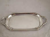 Appraisal: A German standard silver two handled dressing table tray approx