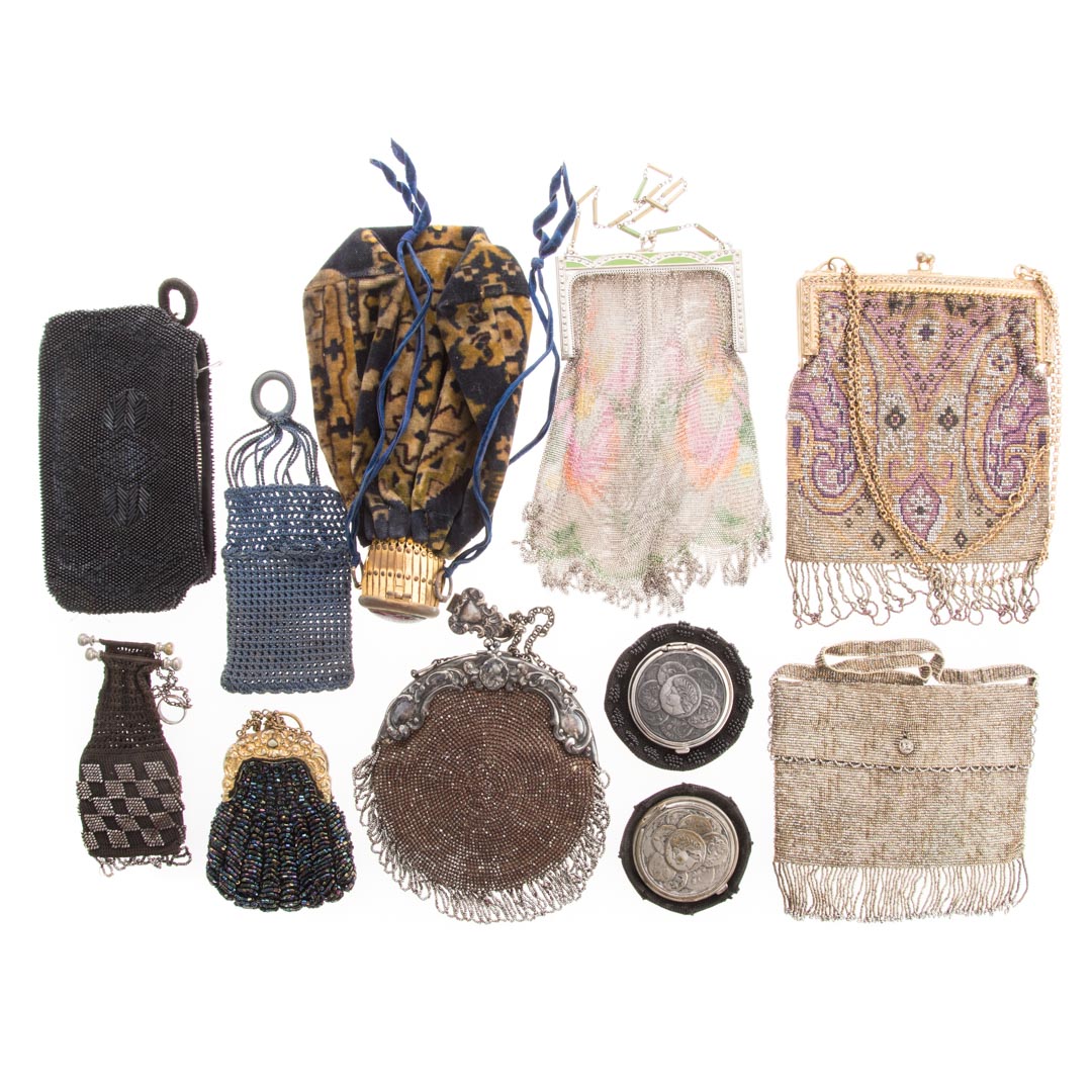 Appraisal: Collection antique and vintage purses early to mid- th century