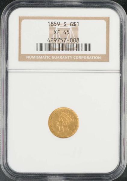 Appraisal: - S Indian Head Gold XF Description Graded by NGC