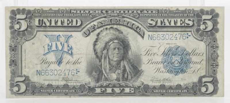 Appraisal: Indian Chief Currency Note VF