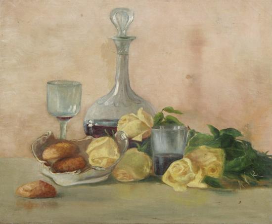 Appraisal: ADELE VON HELMOLD READ American - STILL LIFE initialed lower