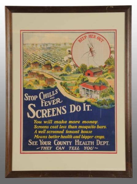 Appraisal: Paper Poster Promoting the Use of Screens in South Description