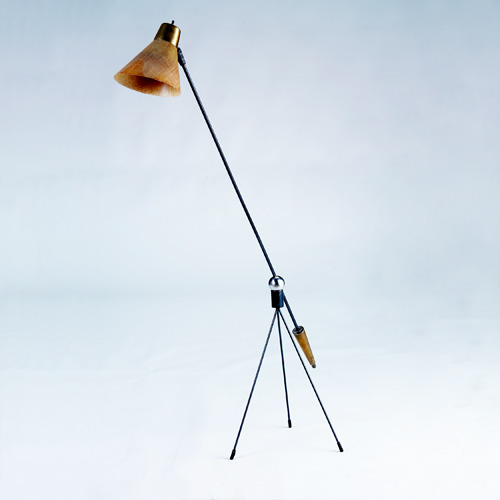 Appraisal: GILBERT WATROUS HEIFETZ Floor lamp its single pivoting arm with