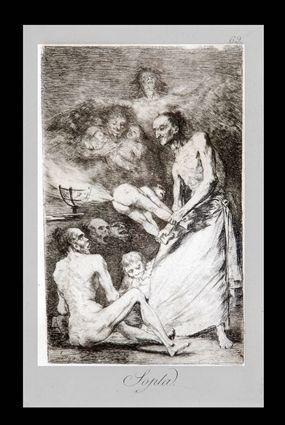 Appraisal: AFTER GOYA FIVE PRINTS etchings on paper x in image