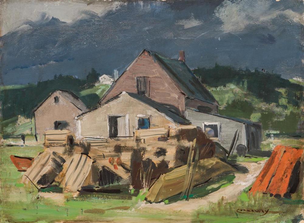 Appraisal: JAY HALL CONNAWAY American - Virgie's Fish House oil on