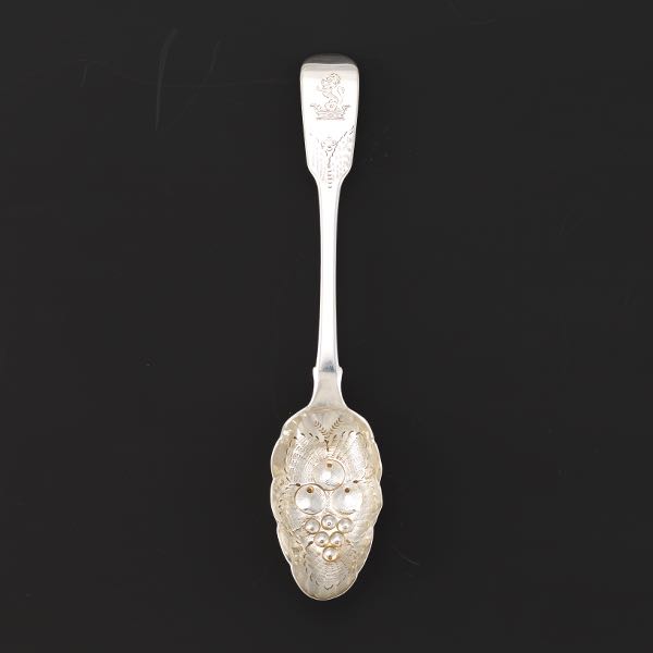 Appraisal: GEORGE III STERLING SILVER MASTER BERRY SPOON BY JAMES BEEBE