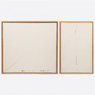 Appraisal: William Radawec - Two Artworks from the 'Crack Up office