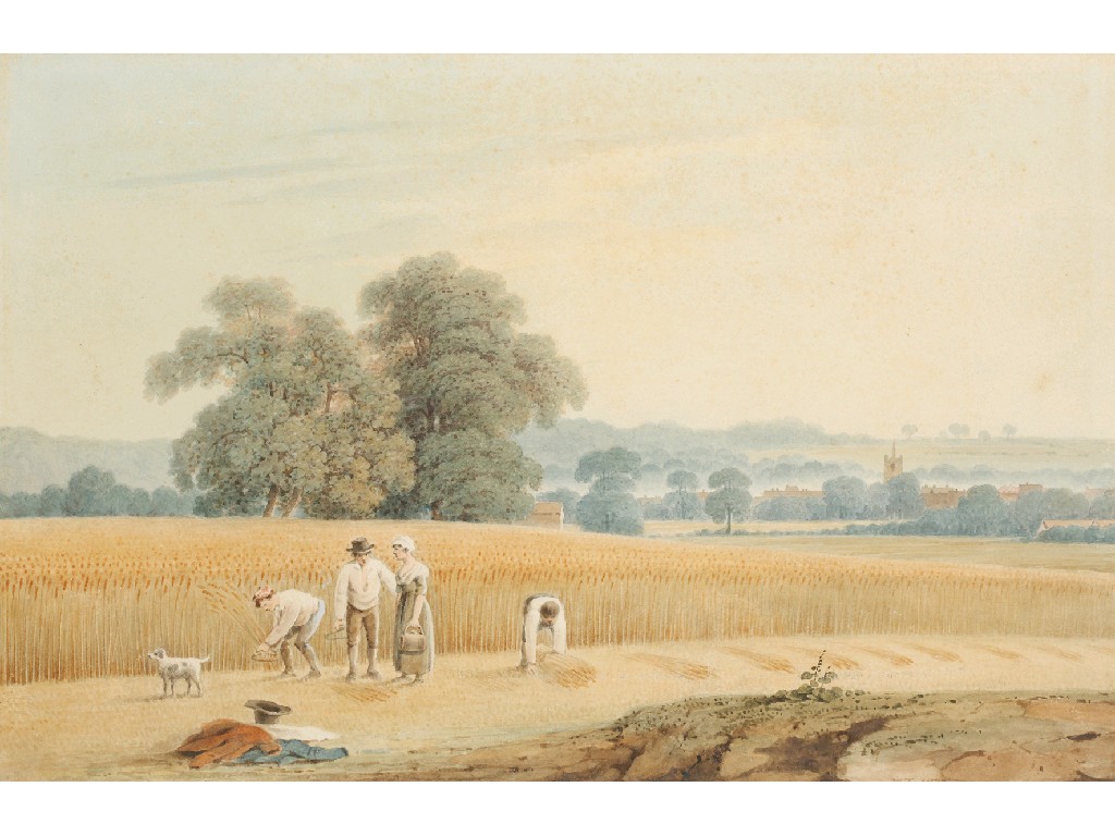 Appraisal: WILLIAM TURNBULL A distant view of the town of Ware