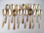 Appraisal: Golfing trophy teaspoons A matched set of six Charles Bradbury