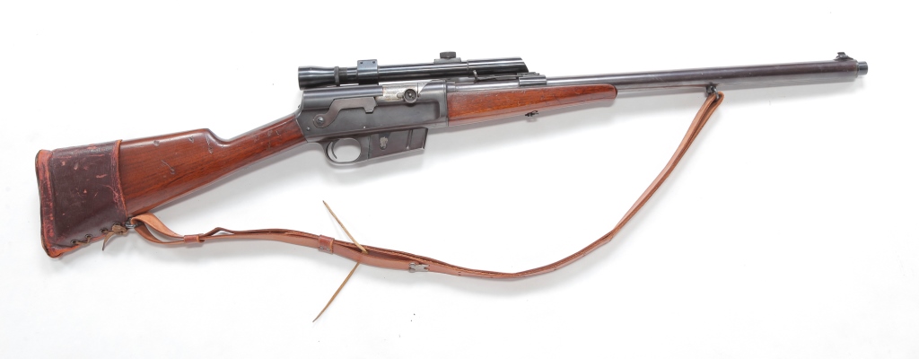 Appraisal: REMINGTON MODEL REM RIFLE WITH SCOPE American first half th