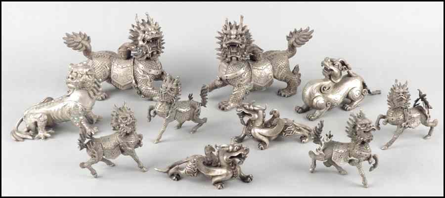 Appraisal: COLLECTION OF CHINESE METAL FIGURES Condition No Specific Condition Recorded