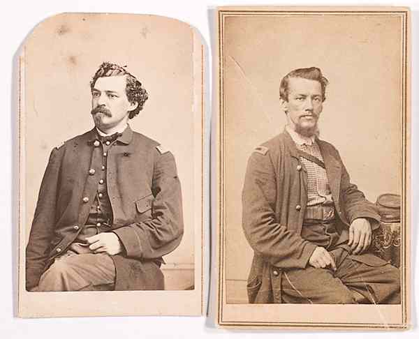 Appraisal: Civil War - CDV Civil War CDVs of Soldiers from