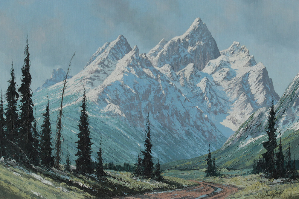 Appraisal: KERSWILL Roy J W American - ''Spring in the Tetons''