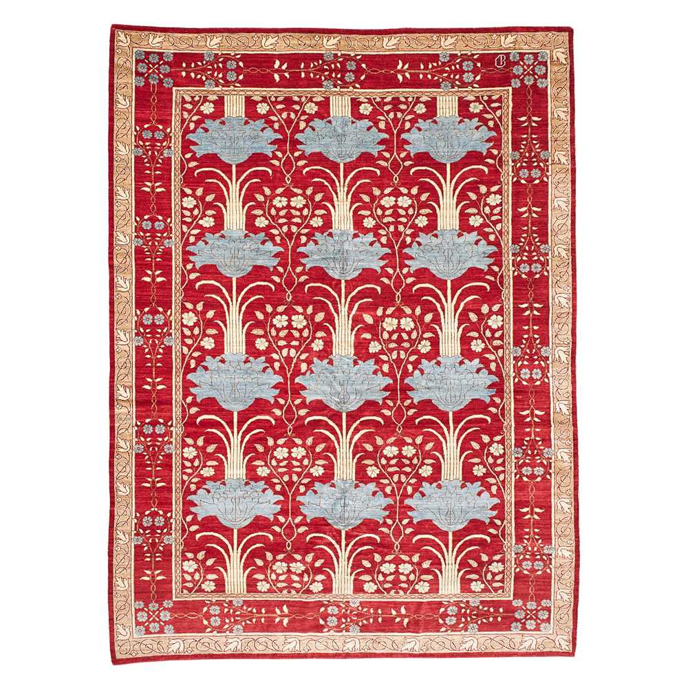 Appraisal: ARAK CARPET WEST PERSIA MODERN the red field with large