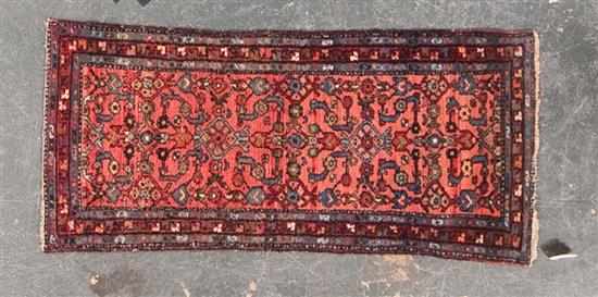 Appraisal: Antique Hamadan rug Persia circa x Estimate - Good condition