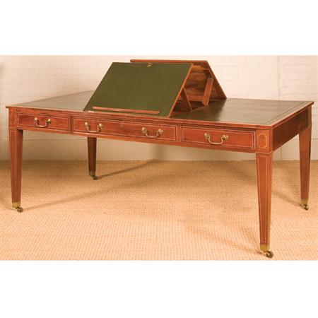 Appraisal: Edwardian Mahogany Partner's Desk Estimate -