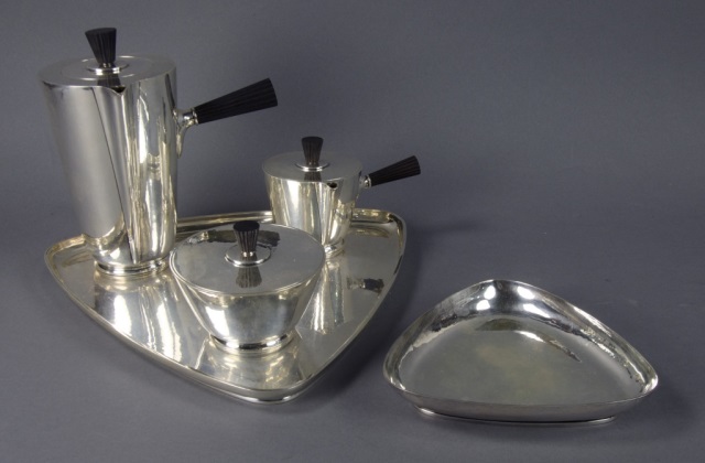 Appraisal: C C Hermann Sterling Breakfast SetMid twentieth century Five pieces