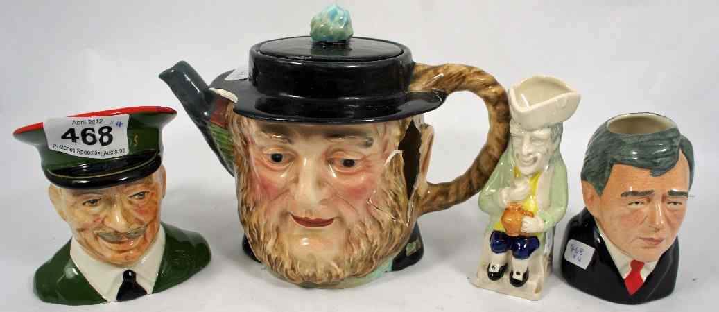 Appraisal: Lot comprising Bairstow Character Jug of Gordon Brown as Prime