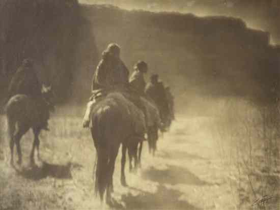 Appraisal: CURTIS EDWARD S American - The Vanishing Race Gelatin silver