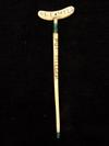 Appraisal: CIVIL WAR VINTAGE POW ART - Carved Bone Crutch with