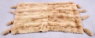 Appraisal: REVILLON FOX FUR BLANKET REVILLON FOX FUR BLANKET W L