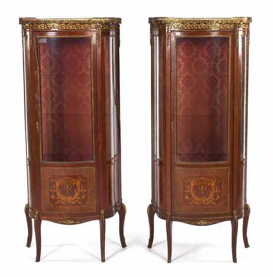 Appraisal: A Pair of Louis XVI Style Gilt Metal Mounted and