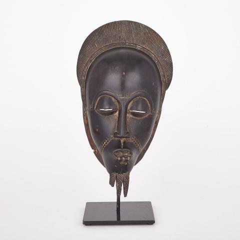 Appraisal: Baule Mblo Carved Wood Portrait Mask West Africa th century