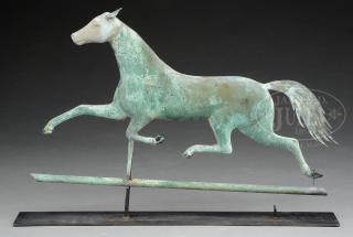 Appraisal: ETHAN ALLEN RUNNING HORSE WEATHERVANE ATTRIBUTED TO A L JEWELL