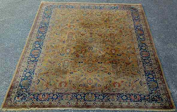 Appraisal: Room size Indo-Kashan oriental carpet ' ''x ' ''