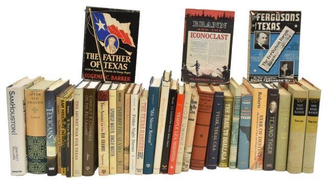 Appraisal: lot of Books General Texas history biography reference including The