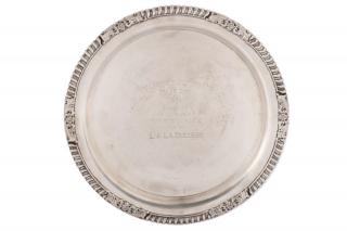 Appraisal: Roden Bros Sterling Horse Show Award Plate Roden Bros Ltd